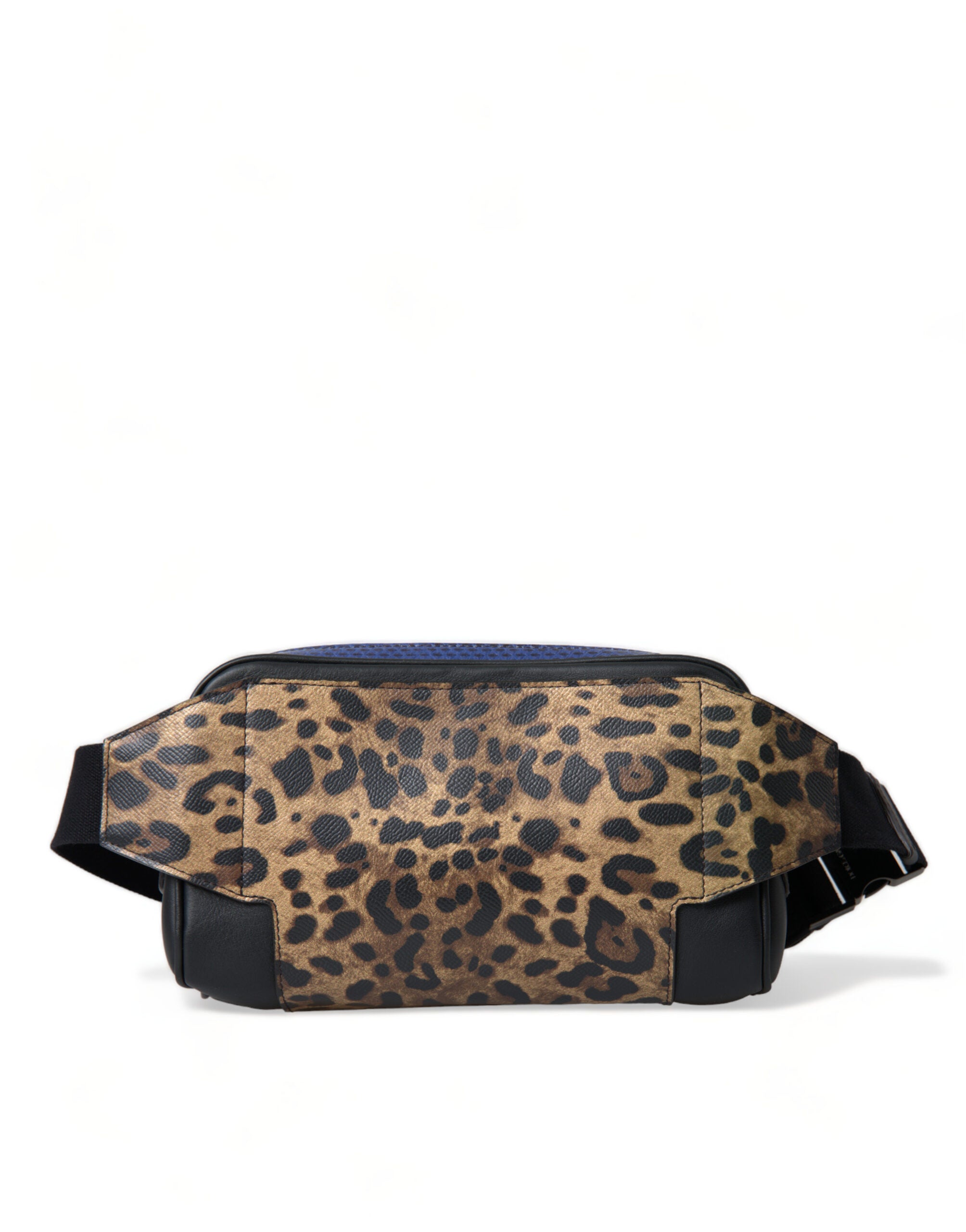 Dolce & Gabbana Black Exotic Leather Logo Belt Waist Bum Bag